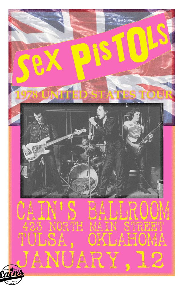 Amazon.com: SEX PISTOLS REPLICA CAIN'S BALLROOM 1978 CONCERT
